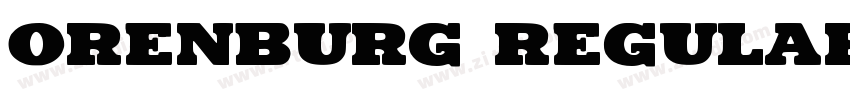 Orenburg Regular字体转换